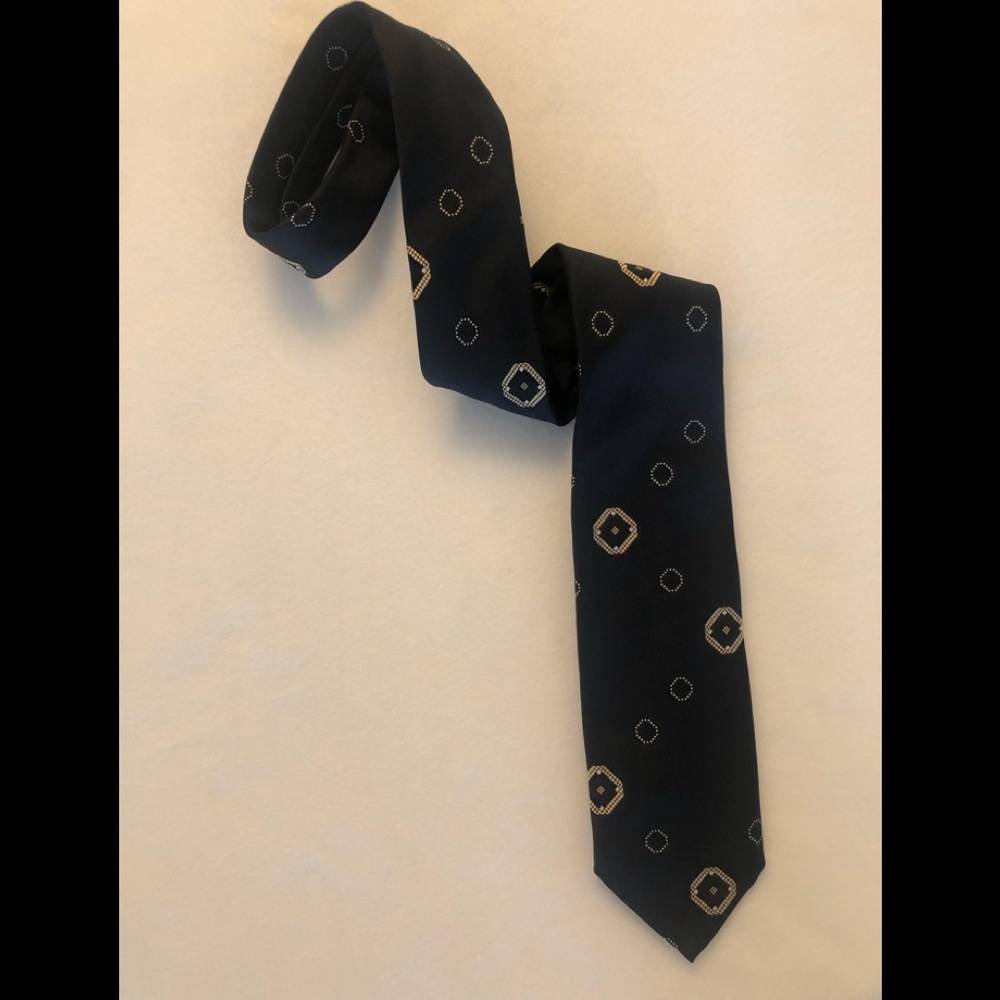 Givenchy Mens Necktie (Navy blue with print)